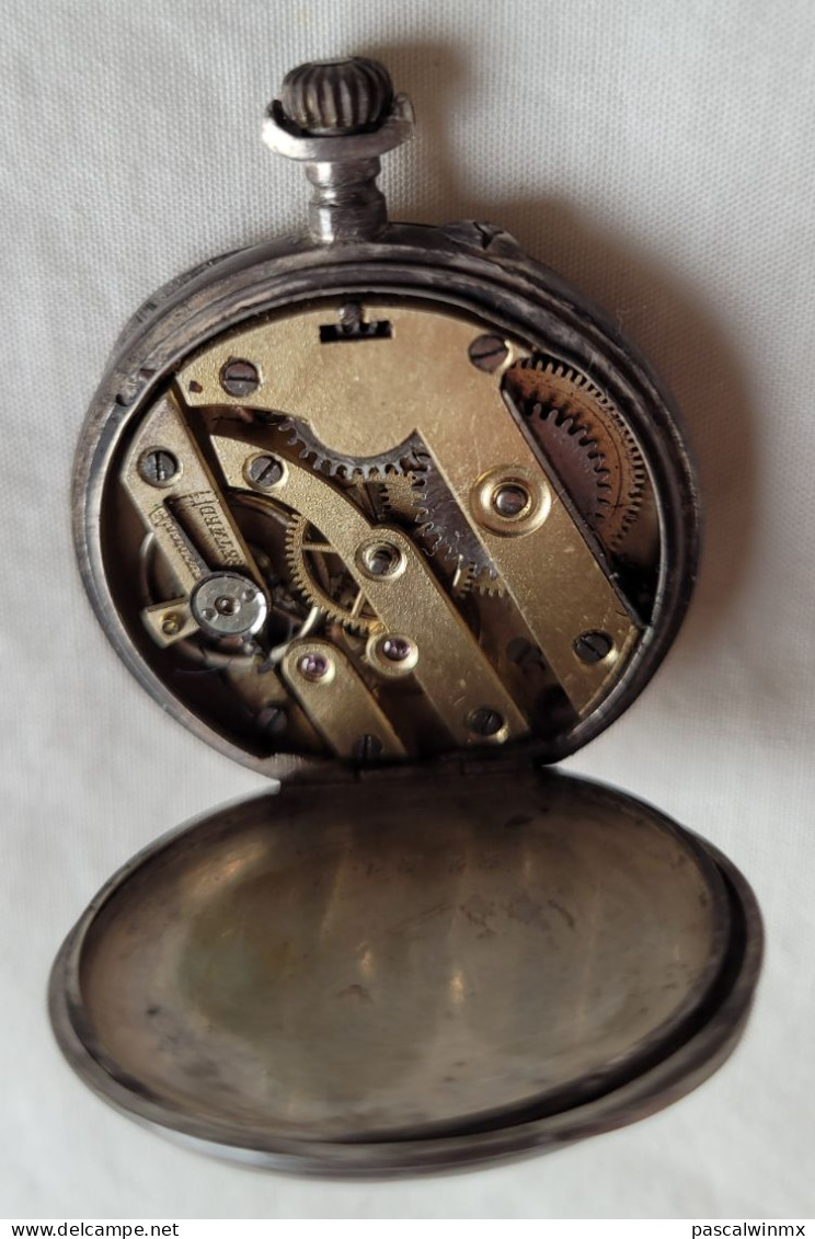 Montre à Gousset Avec Remontoir Cylindre 10 Rubis - Antike Uhren