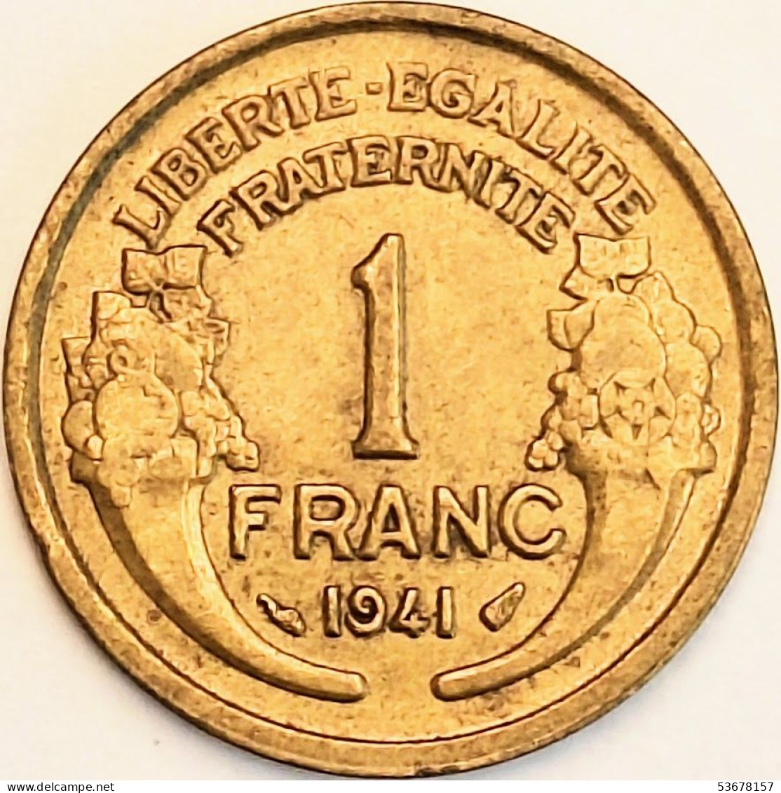 France - Franc 1941, KM# 885 (#4079) - 1 Franc