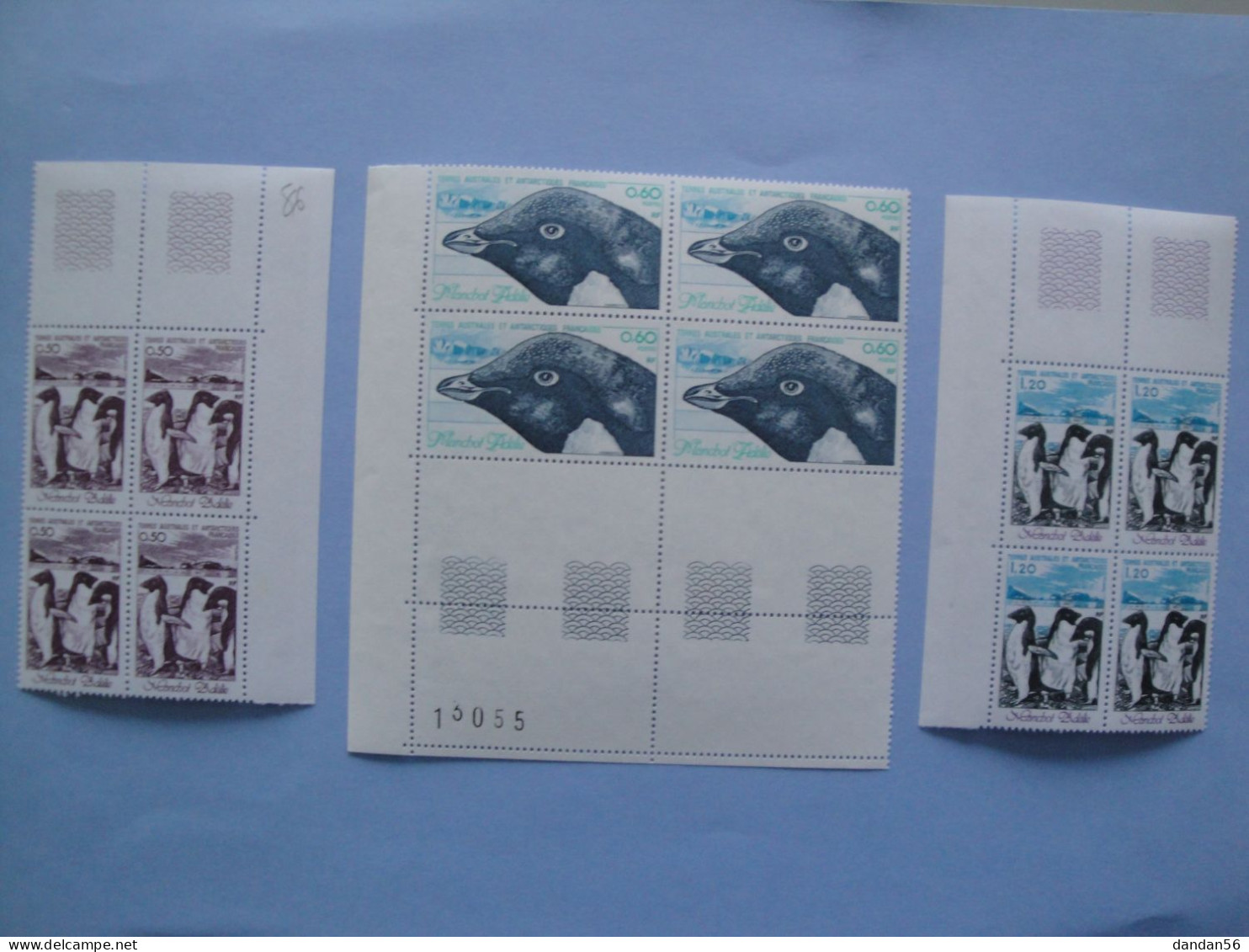 TAAF FSAT 1980 Yvert 86/88 ** MNH X 4   Cote 28.40 € Oiseaux Birds  Je Liquide - Unused Stamps