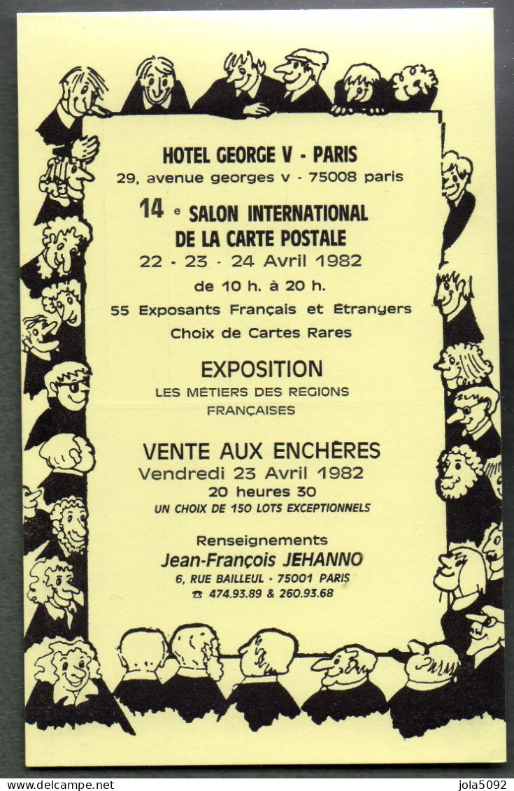 14e Salon International De La Carte Postale - 1982 Hôtel Georges V - Collector Fairs & Bourses