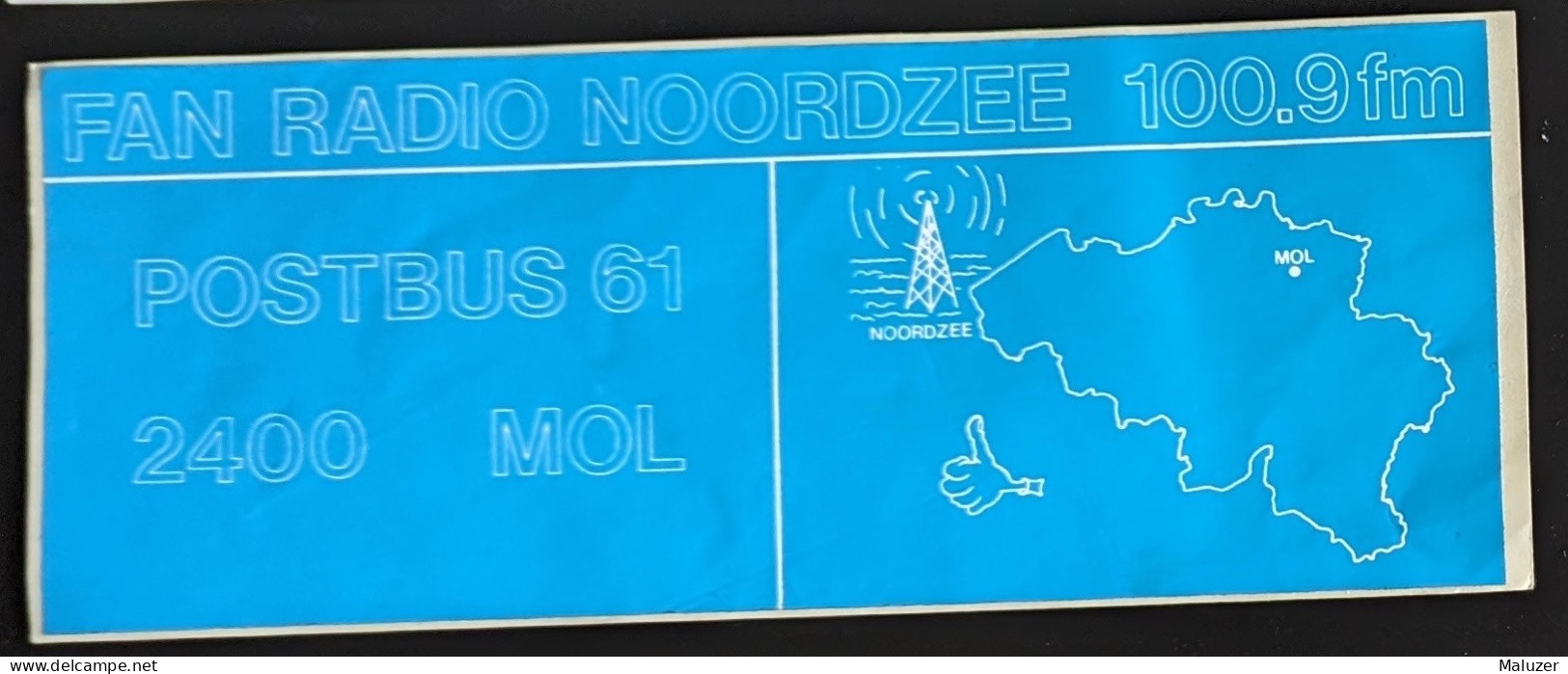 AUTOCOLLANT FAN RADIO NOORDZEE - MOL - BELGIQUE BELGIË BELGIUM - Pegatinas