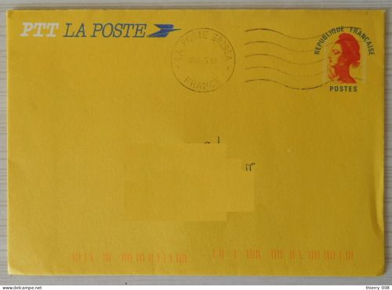 2484A CL Enveloppe 2,10 Rouge Liberté De Gandon D'après Delacroix - Enveloppes Types Et TSC (avant 1995)