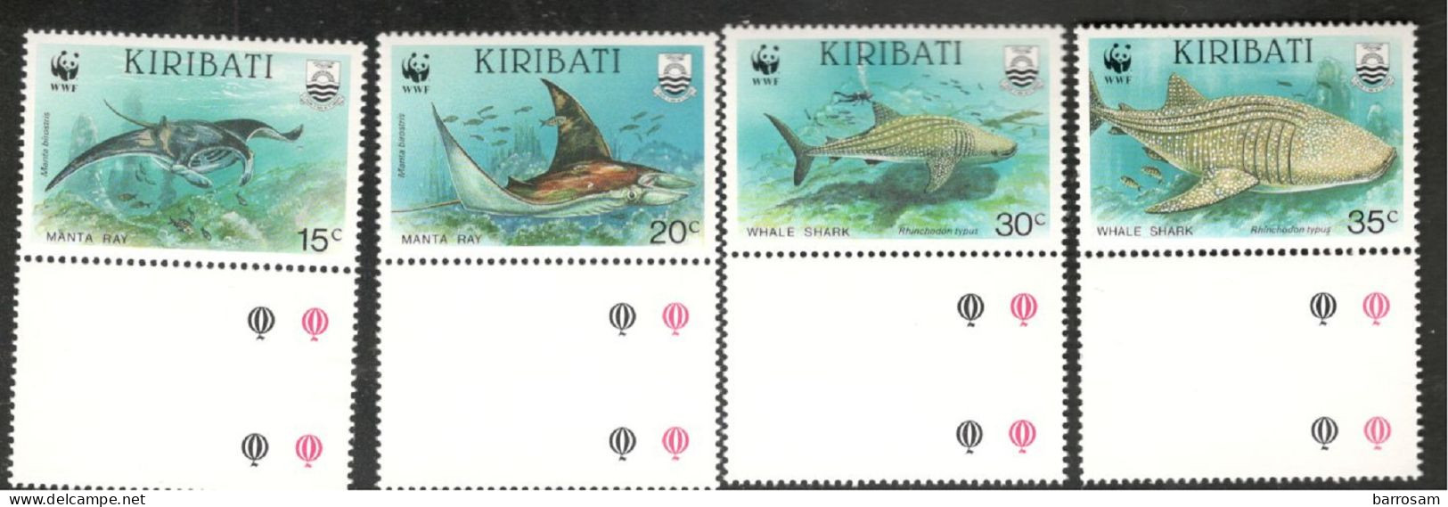 KIRIBATI...1991:Michel566-9mnh** - Kiribati (1979-...)