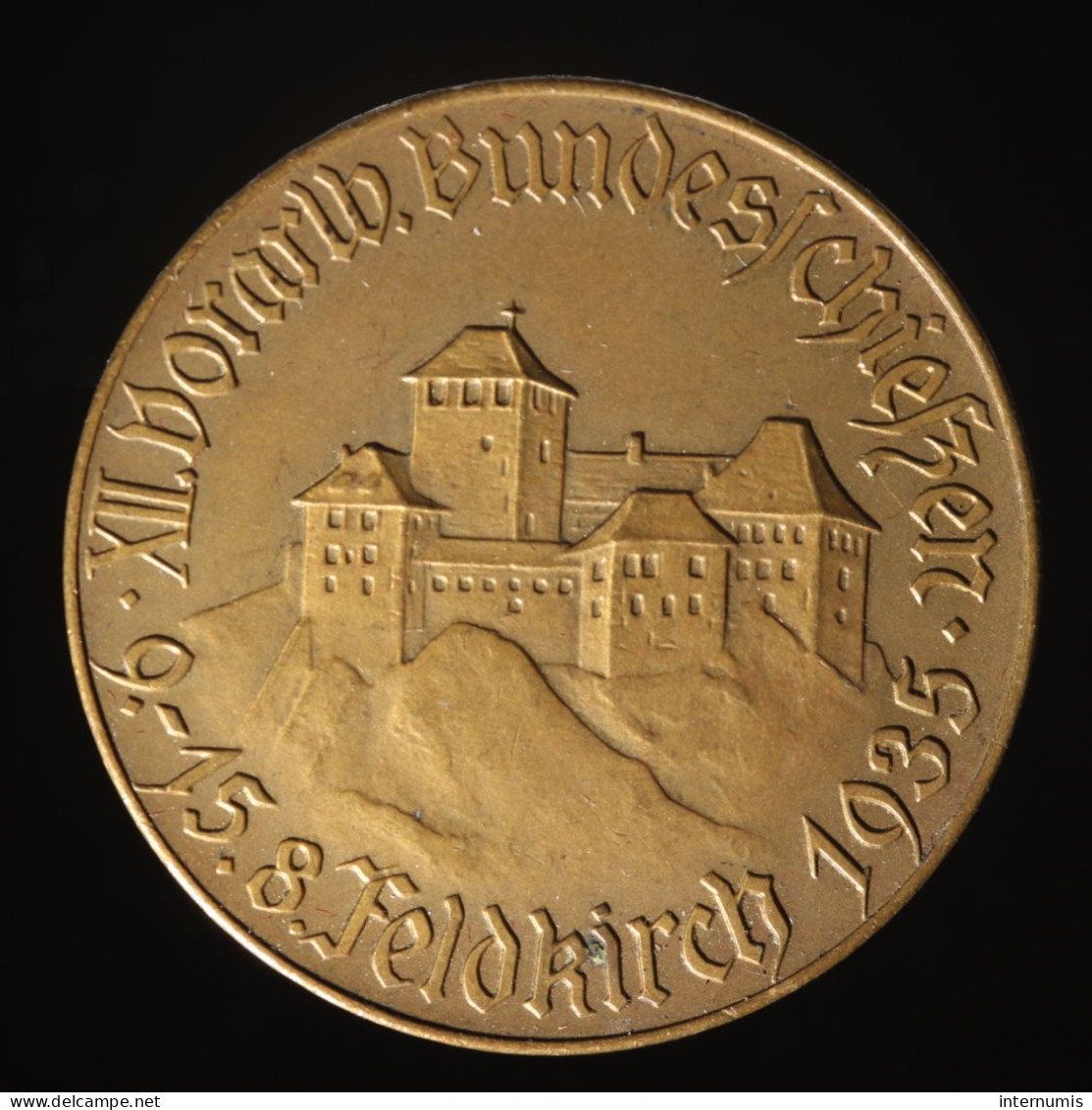  Autriche / Austria, Vorarlberg, Schützenmedaille / Medaille De Tir / Shooting Medal,
1915-1935, Bronze, NC (UNC), KM# - Sonstige & Ohne Zuordnung