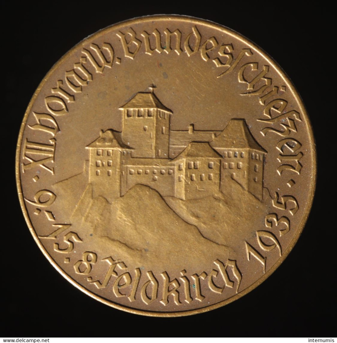  Autriche / Austria, Vorarlberg, Schützenmedaille / Medaille De Tir / Shooting Medal,
1915-1935, Bronze, NC (UNC), KM# - Autres & Non Classés
