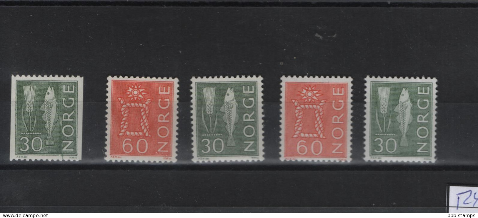 Norwegen Michel Cat.No.  Mnh/** 524/525 A/C X/y - Unused Stamps