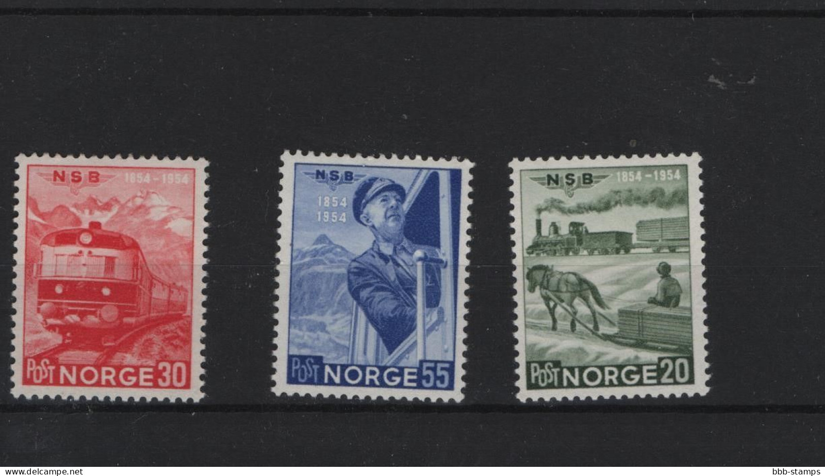 Norwegen Michel Cat.No.  Mnh/** 384/386 - Gebruikt