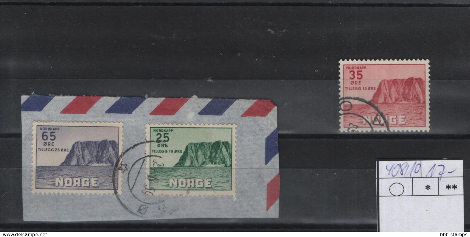 Norwegen Michel Cat.No.  Used (2) 408/410 - Used Stamps