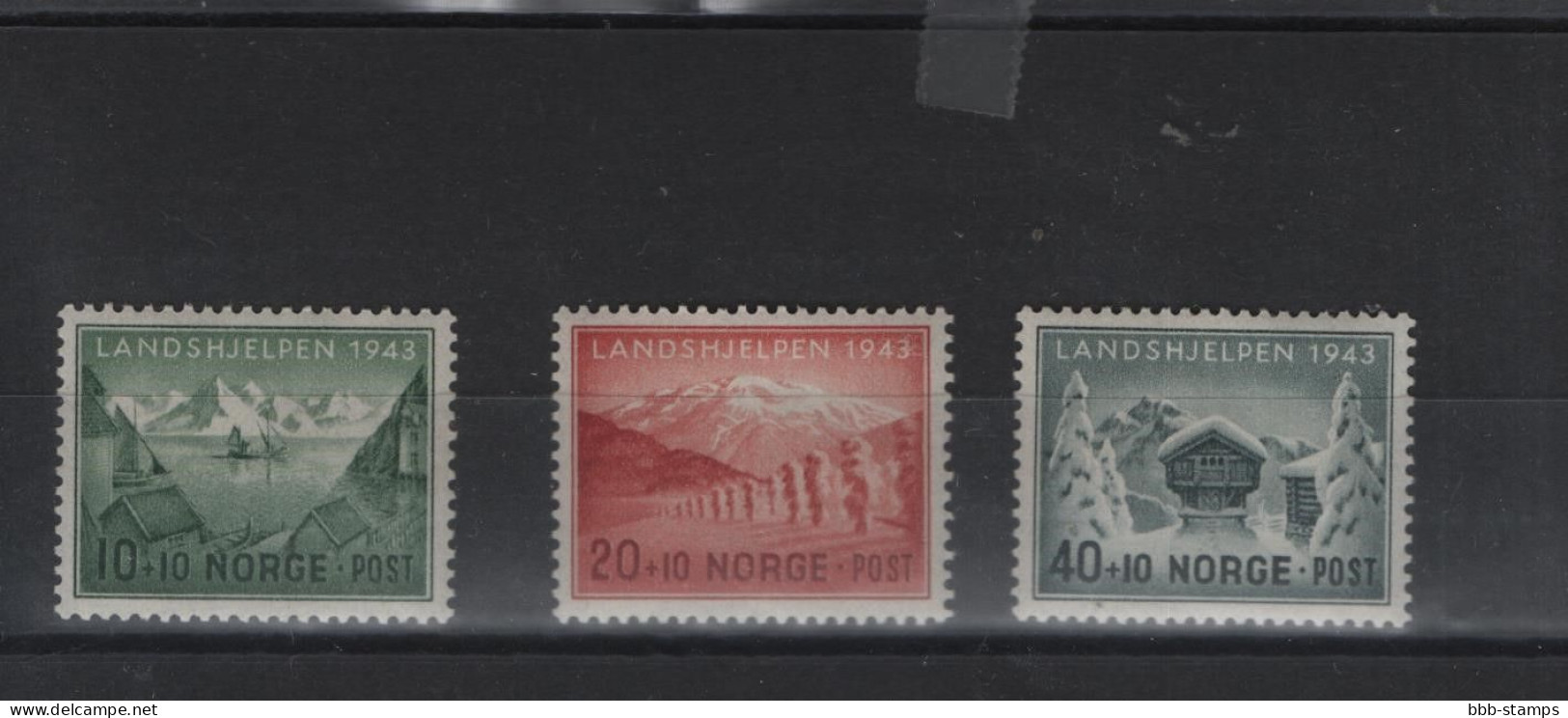 Norwegen Michel Cat.No.  Mnh/** 252/254 - Ongebruikt