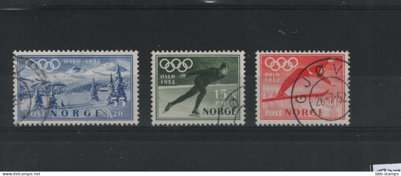 Norwegen Michel Cat.No.  Used  372/374 Olympia - Oblitérés