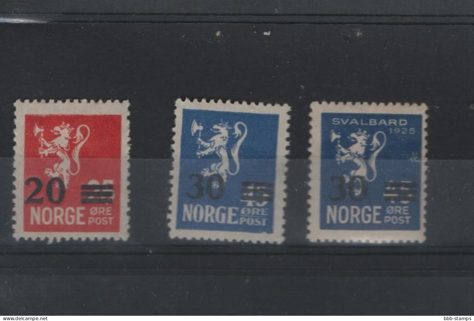 Norwegen Michel Cat.No.  Mnh/** 133/135 - Ungebraucht