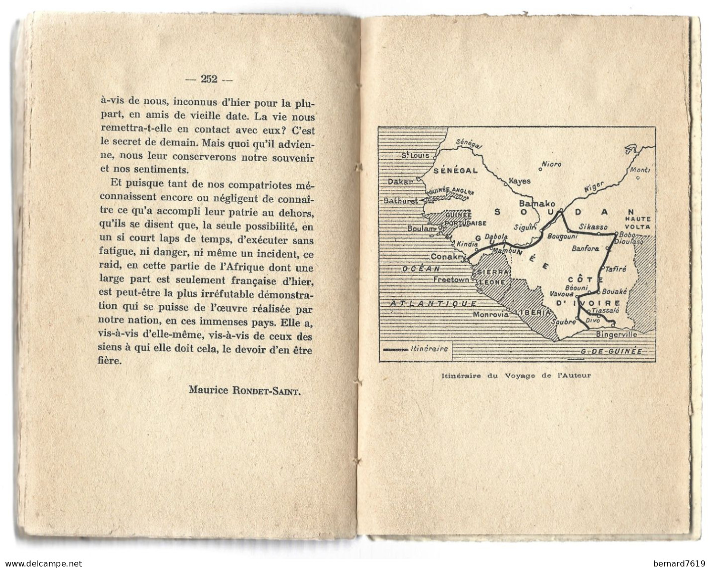 Livre  -  Un Voyage En A.O.F. Par Maurice Rondet Saint - Guinee,soudan,haute Volta , Cote D'ivoire - Outre-Mer