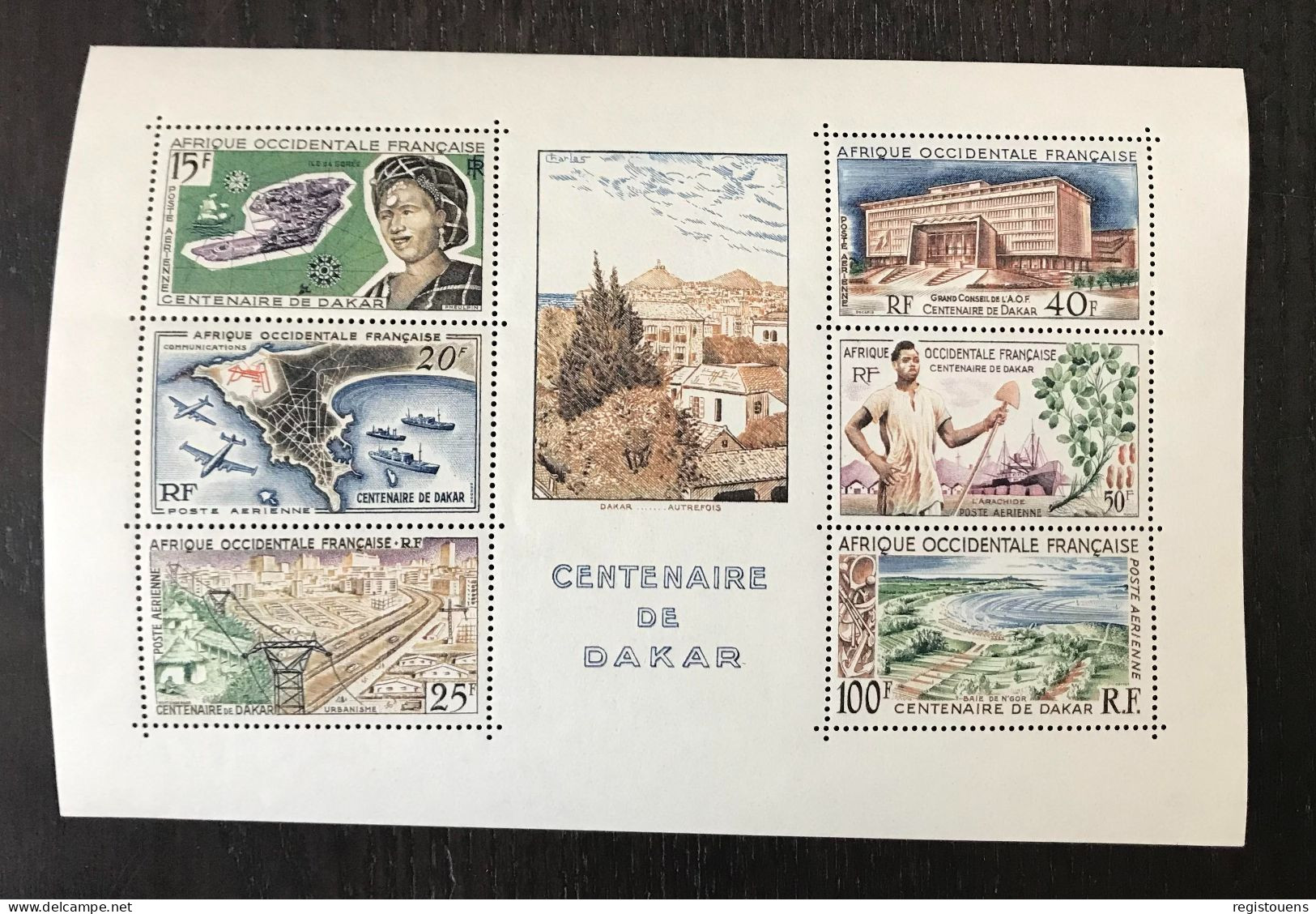 Bloc Neuf** Afrique Occidentale Française 1958 - Centenaire De Dakar - Neufs