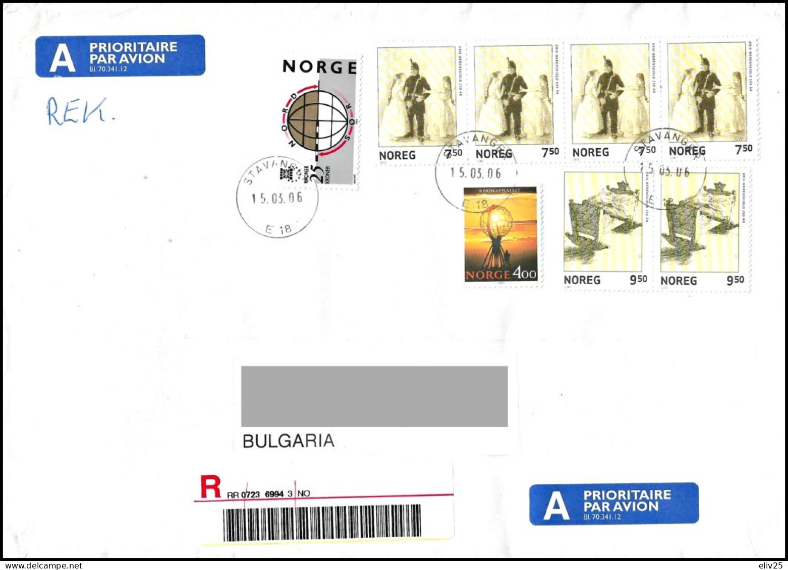 Norway 2003, Cover To Bulgaria - Cartas & Documentos