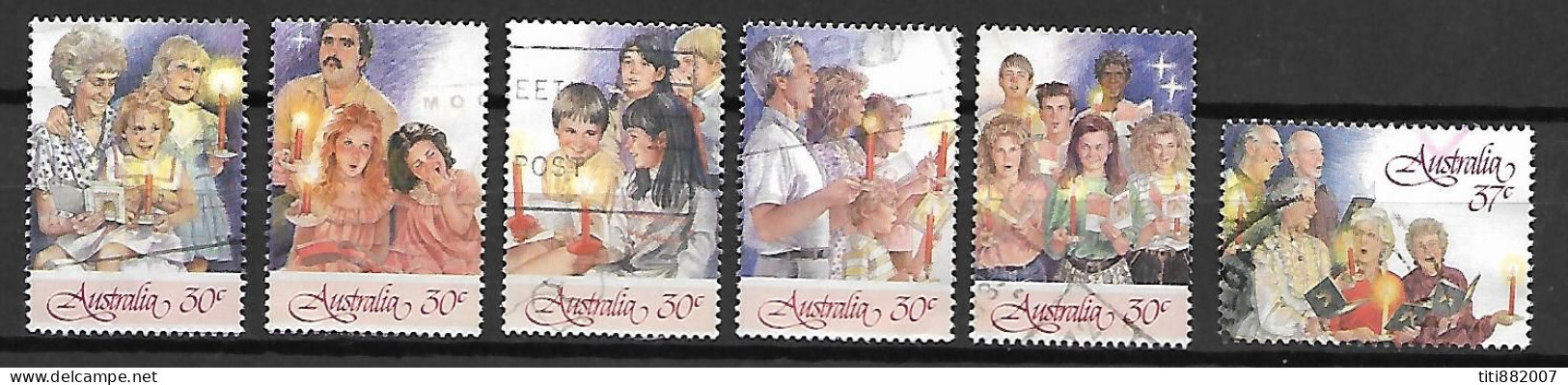 AUSTRALIE   -  1987.    Série  Oblitérés.  Chants  De Veillée - Used Stamps
