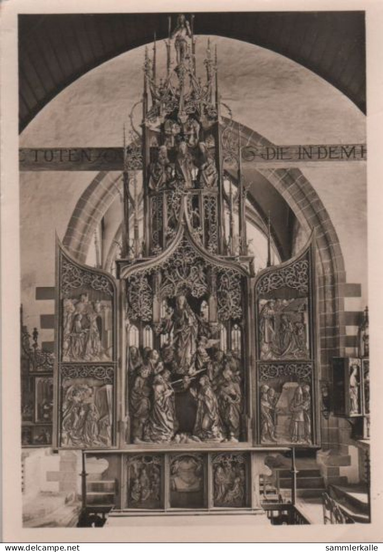 55943 - Creglingen - Herrgottskirche, Marienaltar - Ca. 1955 - Tauberbischofsheim