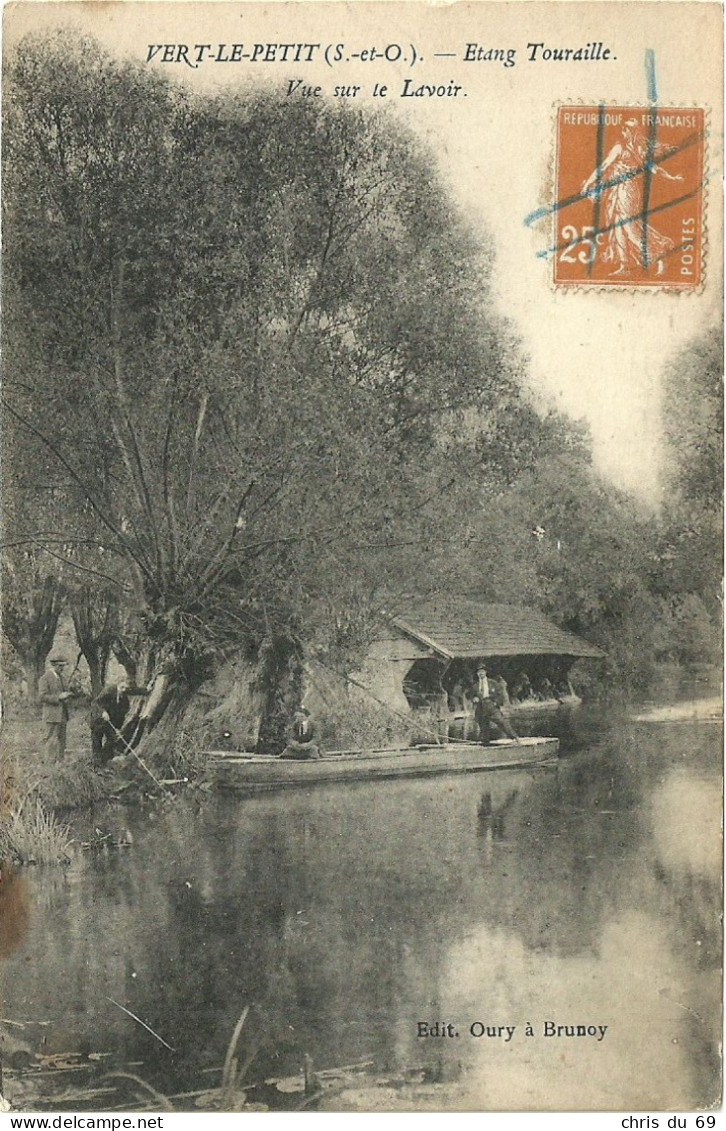 Vert Le Petit Etang Touraille Vue Sur Le Lavoir - Vert-le-Petit