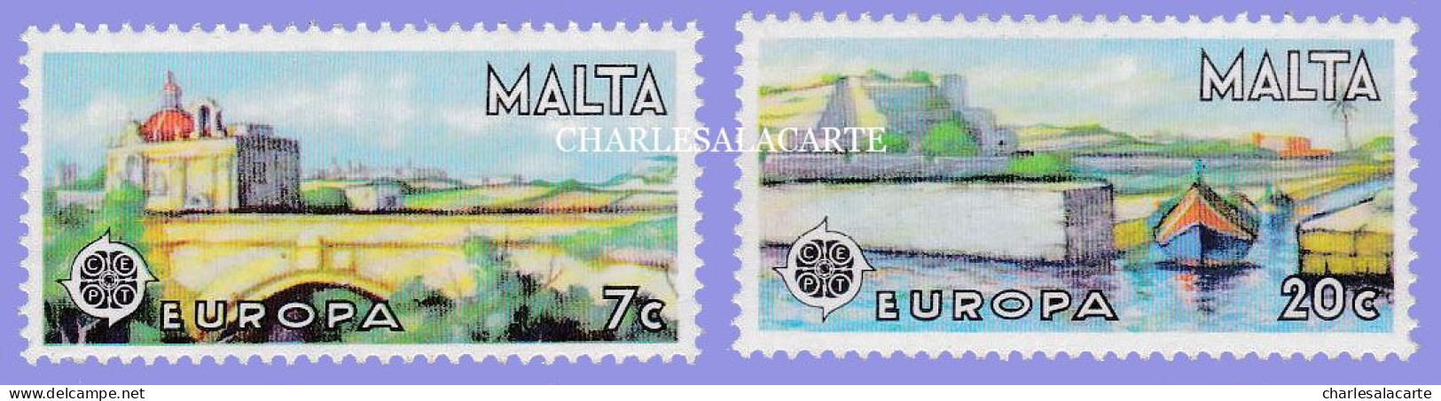 MALTA REPUBLIC  1977  EUROPA  S.G. 584-585 U.M. - Malta