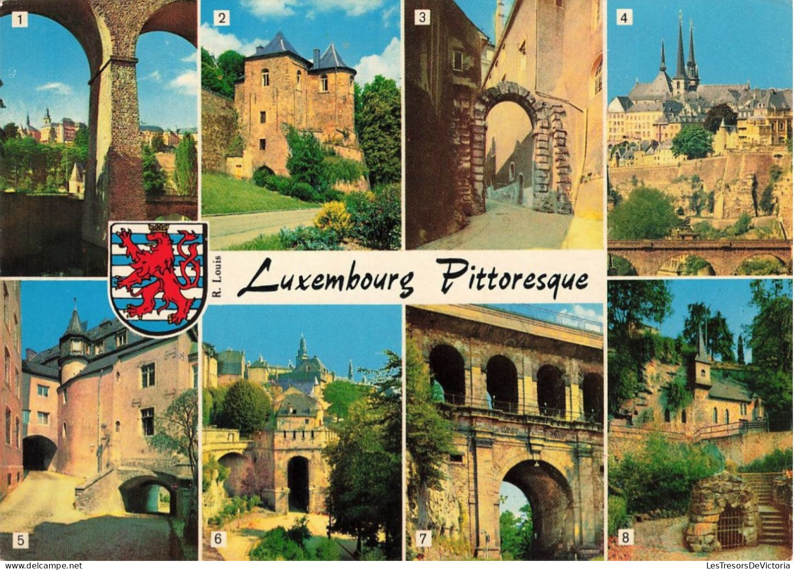 LUXEMBOURG - Viaduc De Clausen Et L'Alzette - Porte D'Enfer - Pont Du Château - Chapelle St Quirin - Carte Postale - Luxemburg - Stadt