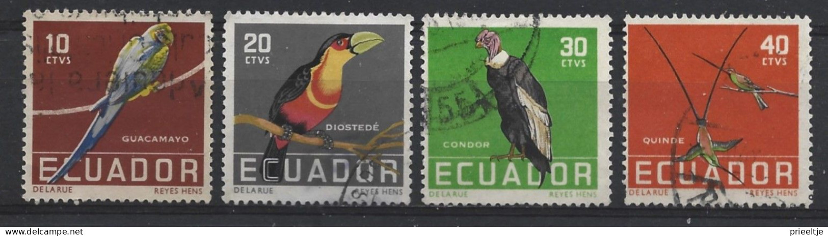Ecuador 1958 Birds Y.T. 632/635 (0) - Ecuador