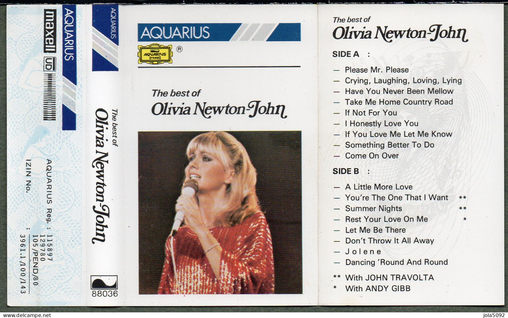 OLIVIA NEWTON-JOHN - Hello Dolly ! - K7 Cassette Audio - Audiokassetten