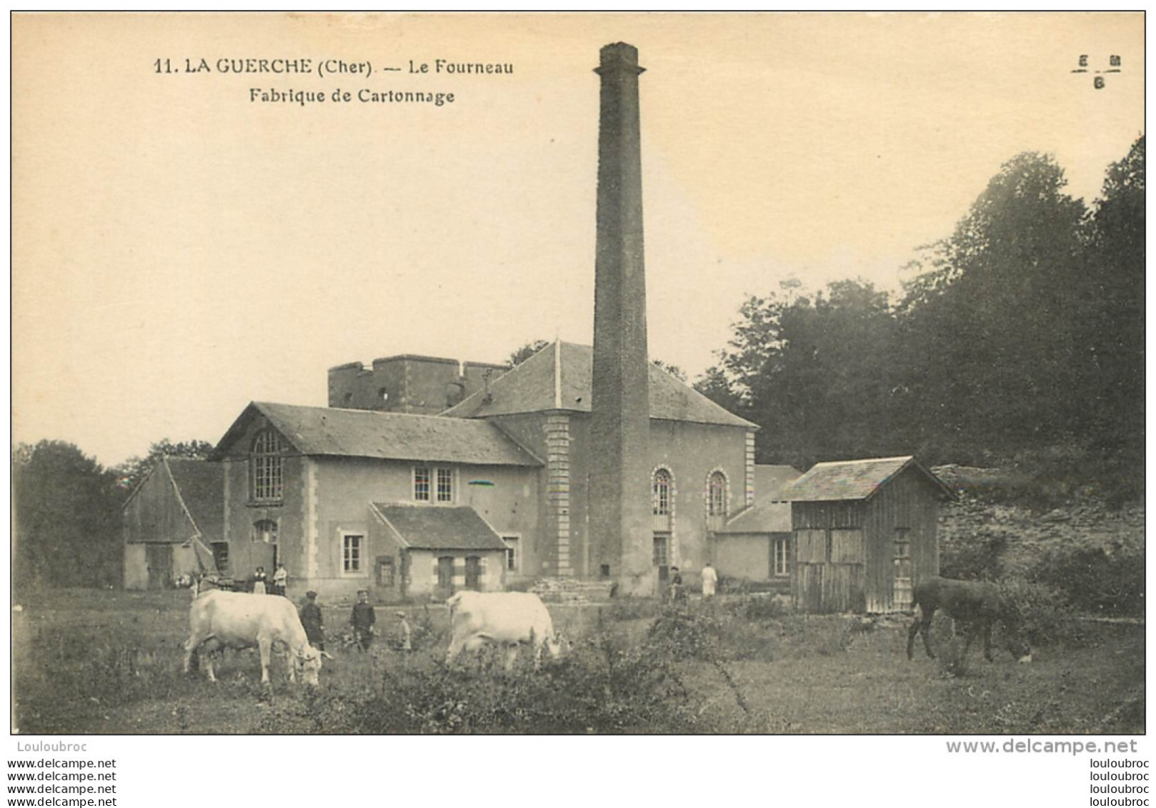 LA GUERCHE LE FOURNEAU FABRIQUE DE CARTONNAGE - La Guerche Sur L'Aubois