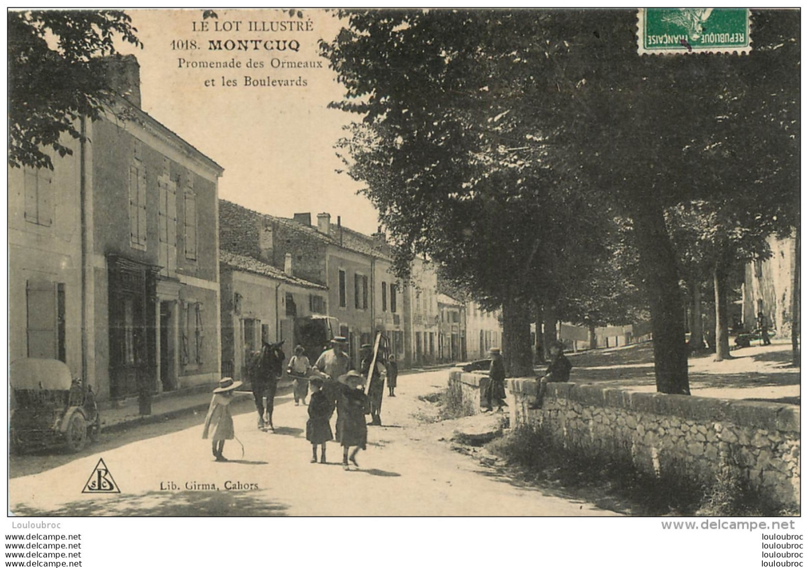 MONTCUQ PROMENADE DES ORMEAUX ET LES BOULEVARDS - Montcuq