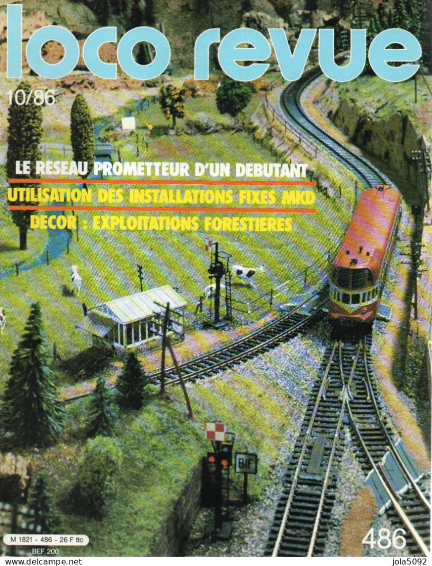 LOCO REVUE N° 486 - Octobre 1986 - Spoorwegen En Trams