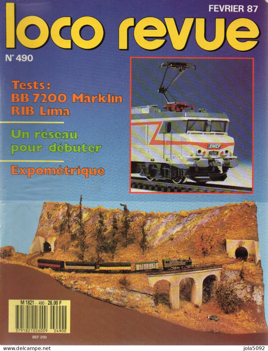 LOCO REVUE N° 490 - Février 1987 - Spoorwegen En Trams