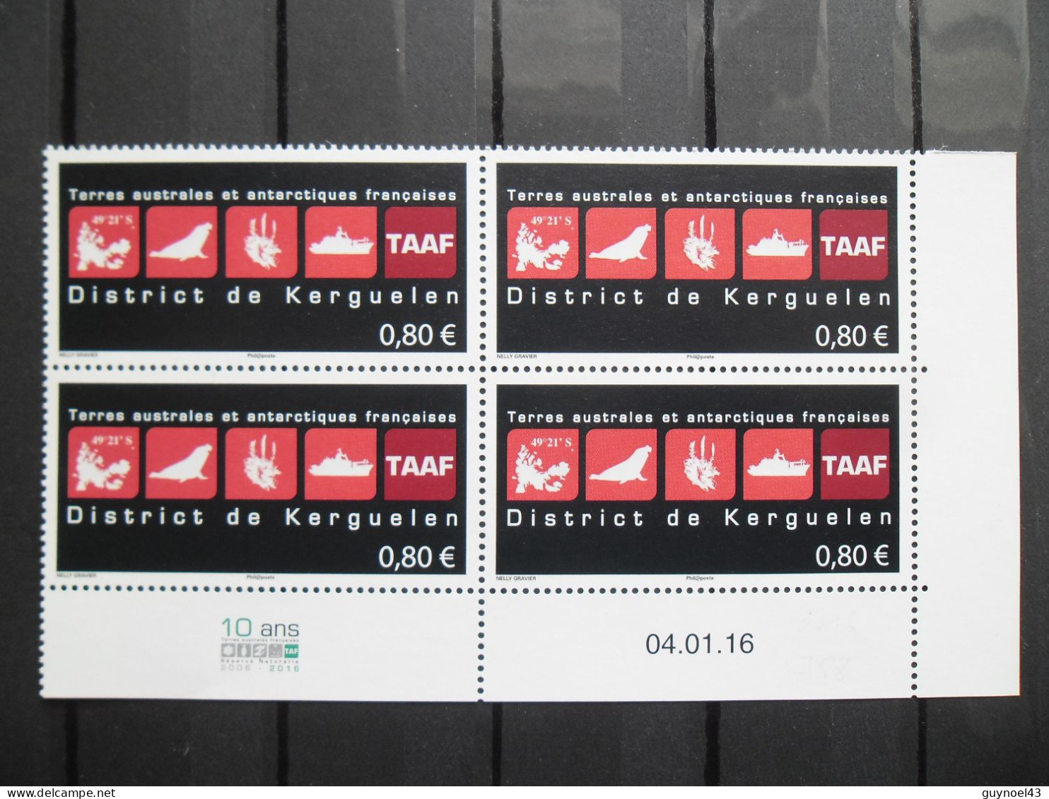 2016 Y/T 788 Daté 04-01-16  " District De Kerguelen " Neuf*** - Unused Stamps