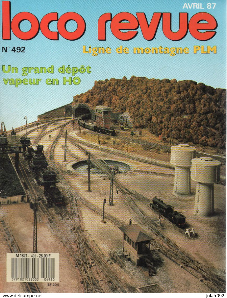 LOCO REVUE N° 492 - Avril 1987 - Railway & Tramway