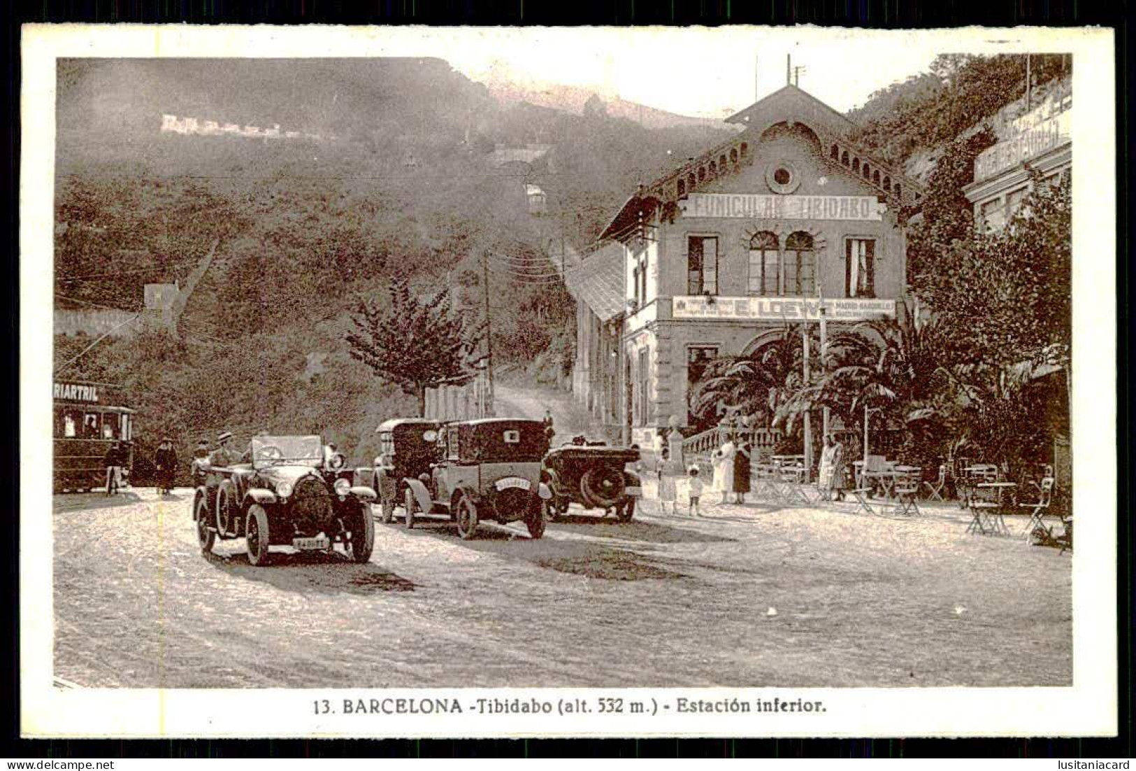 SPAIN - BARCELONA - Tibidabo(alt.532 M) Estación Inferior ( Ed. L. Roisin, Fot.Nº 13) Carte Postale - Funicular Railway