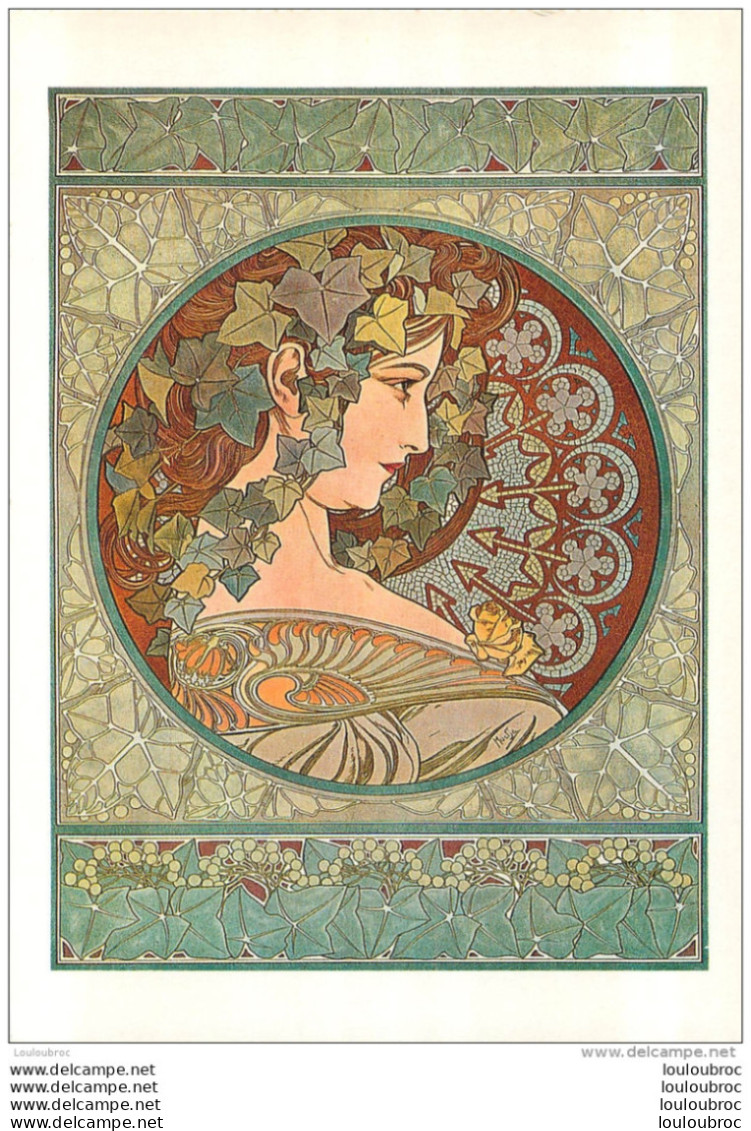 ALPHONSE MUCHA REPRO  LE LIERRE 1901 BOOKKING INTERNATIONAL - Mucha, Alphonse