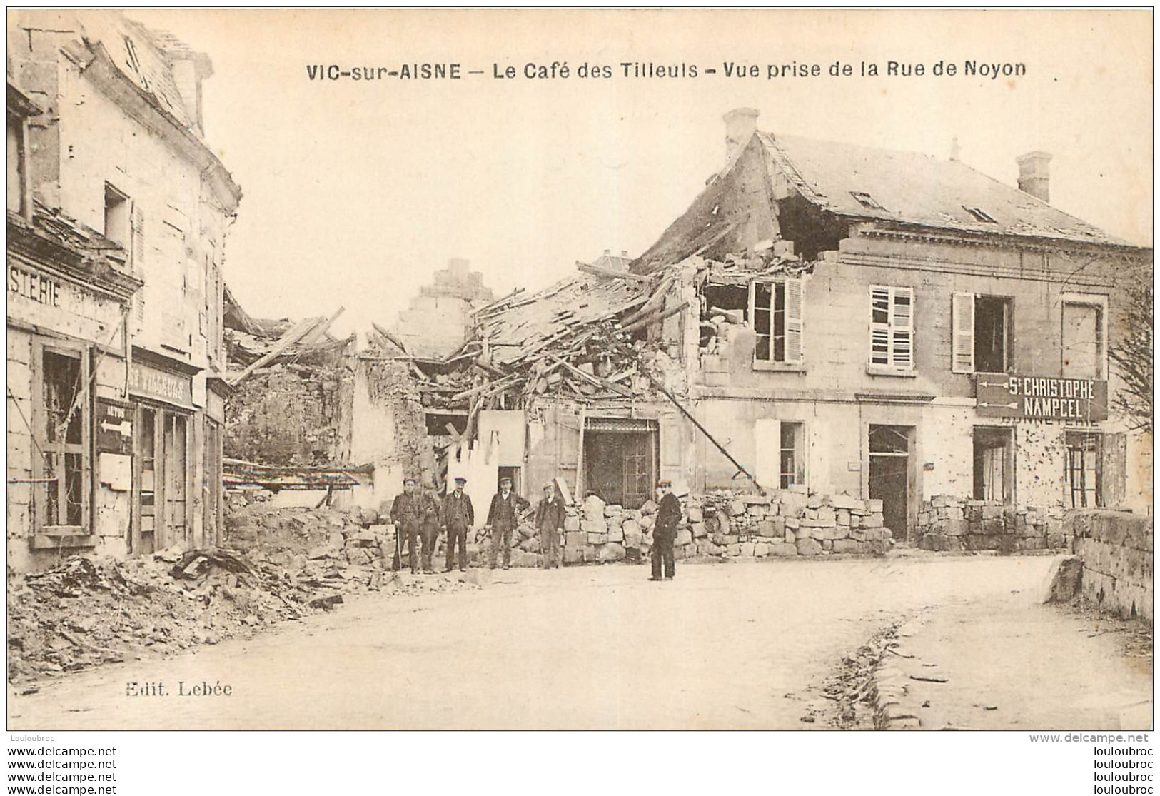 VIC SUR AISNE LE CAFE DES TILLEULS - Vic Sur Aisne