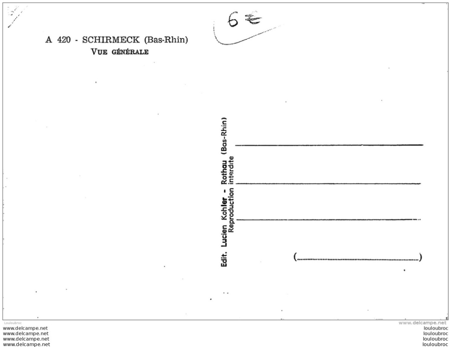 SCHIRMECK VUE GENERALE - Schirmeck
