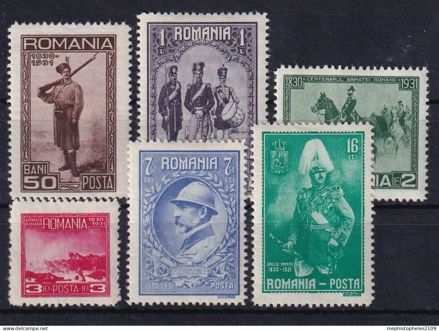 ROMANIA 1931 - MLH - Sc# 390-395 - Nuevos