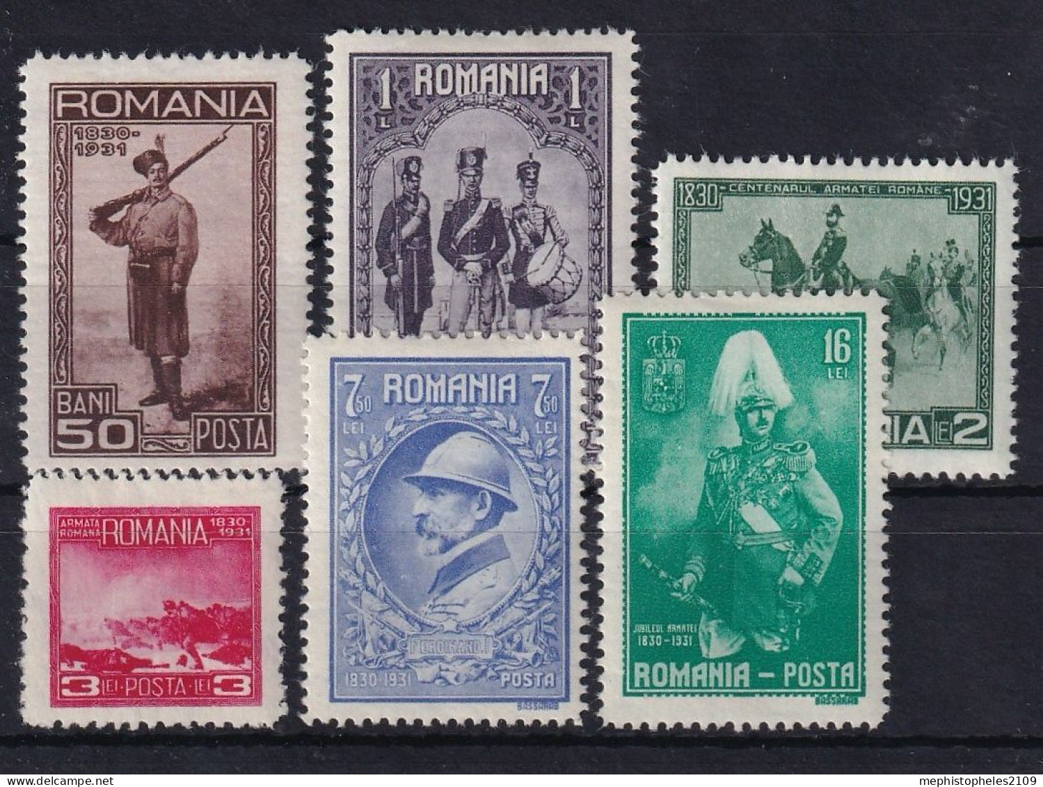 ROMANIA 1931 - MLH - Sc# 390-395 - Ongebruikt