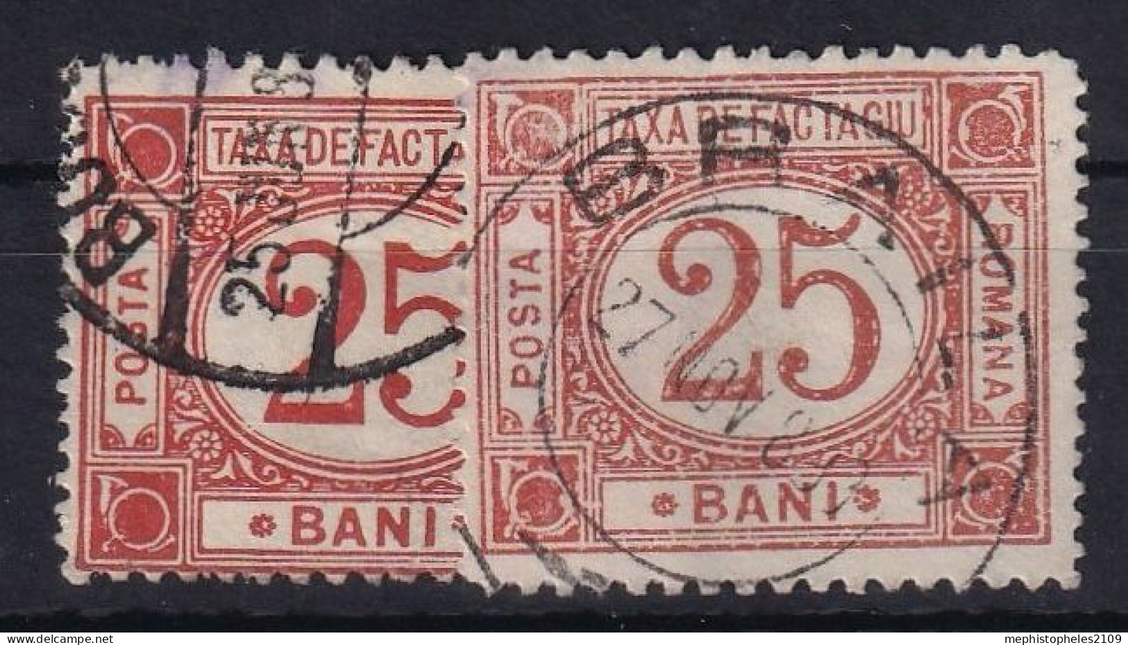 ROMANIA 1898 - Canceled - Sc# Q3, Q4 - Colis Postaux - Colis Postaux