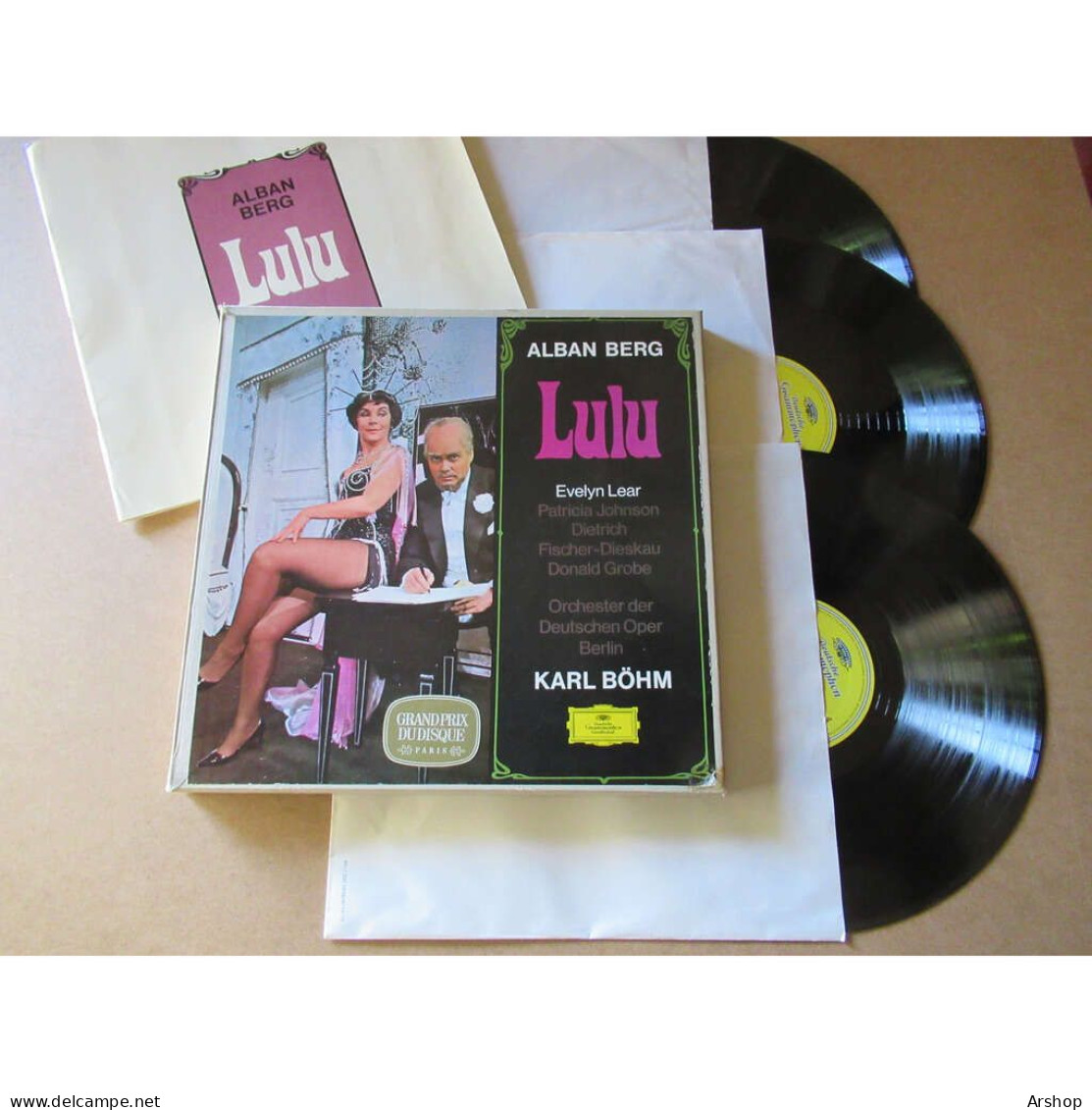 EVELYN LEAR / PATRICIA JOHNSON / KARL BÖHM Lulu ALBAN BERG - Deutsche Gramophon Coffret 3 Disques 1968 - Klassiekers