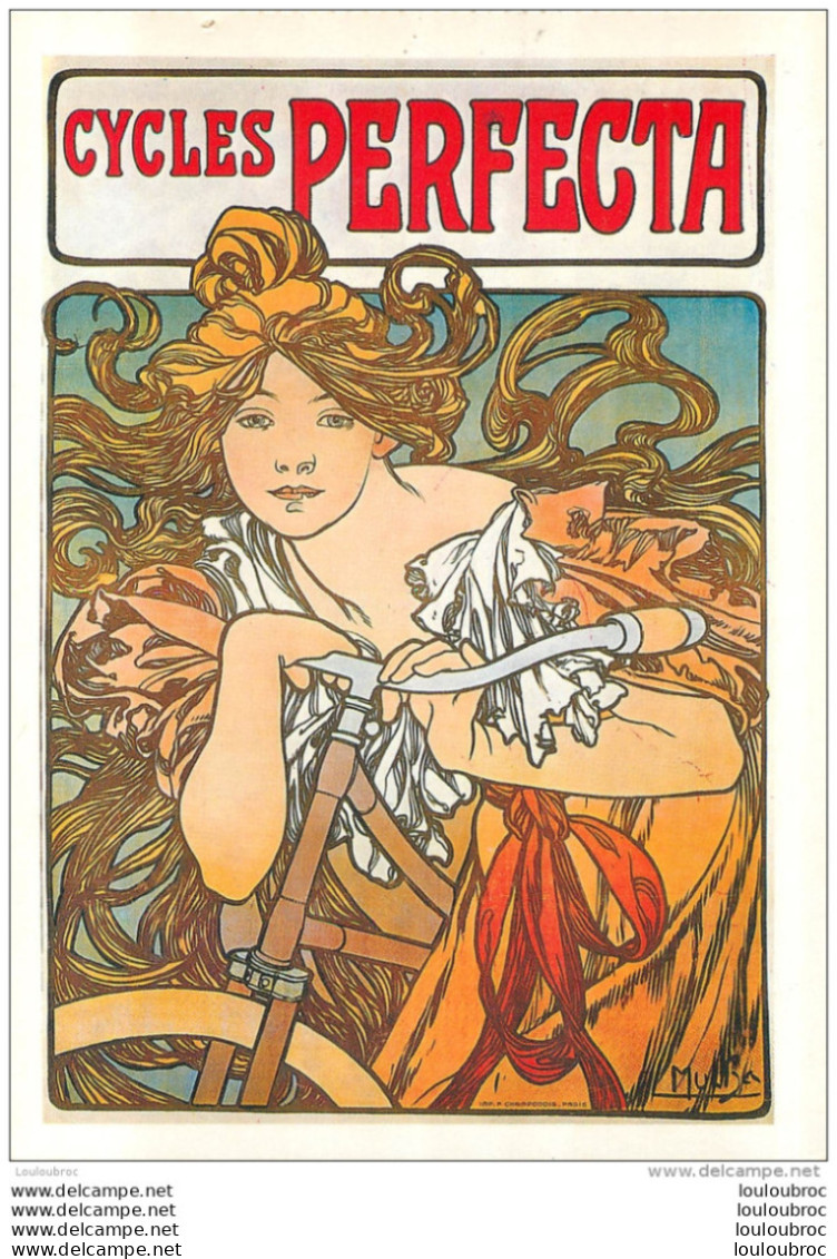 ALPHONSE MUCHA REPRO CYCLES PERFECTA 1897  BOOKKING INTERNATIONAL - Mucha, Alphonse