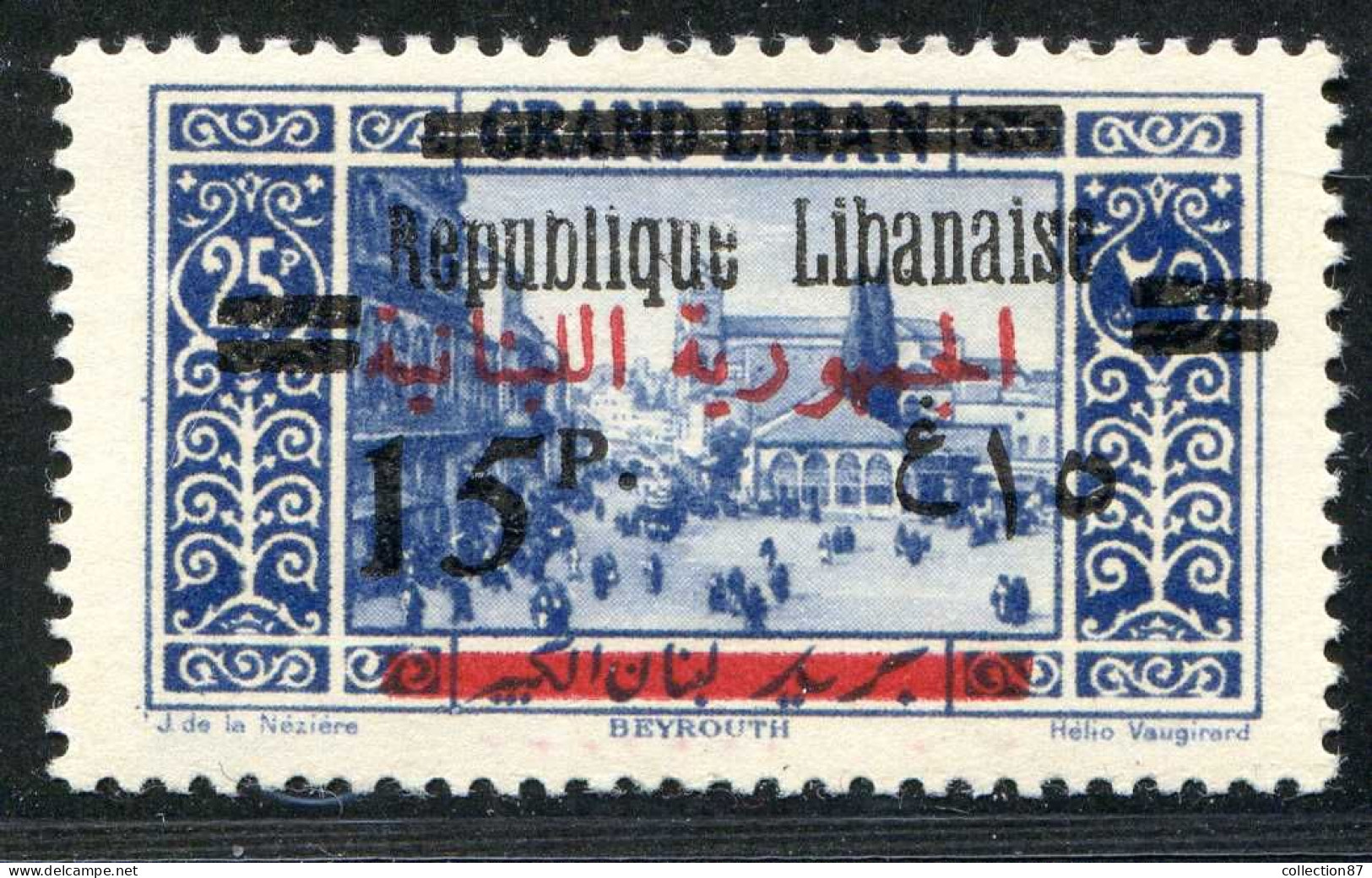REF 089 > GRAND LIBAN < N° 109 * < Neuf Ch Dos Visible - MH * - Unused Stamps