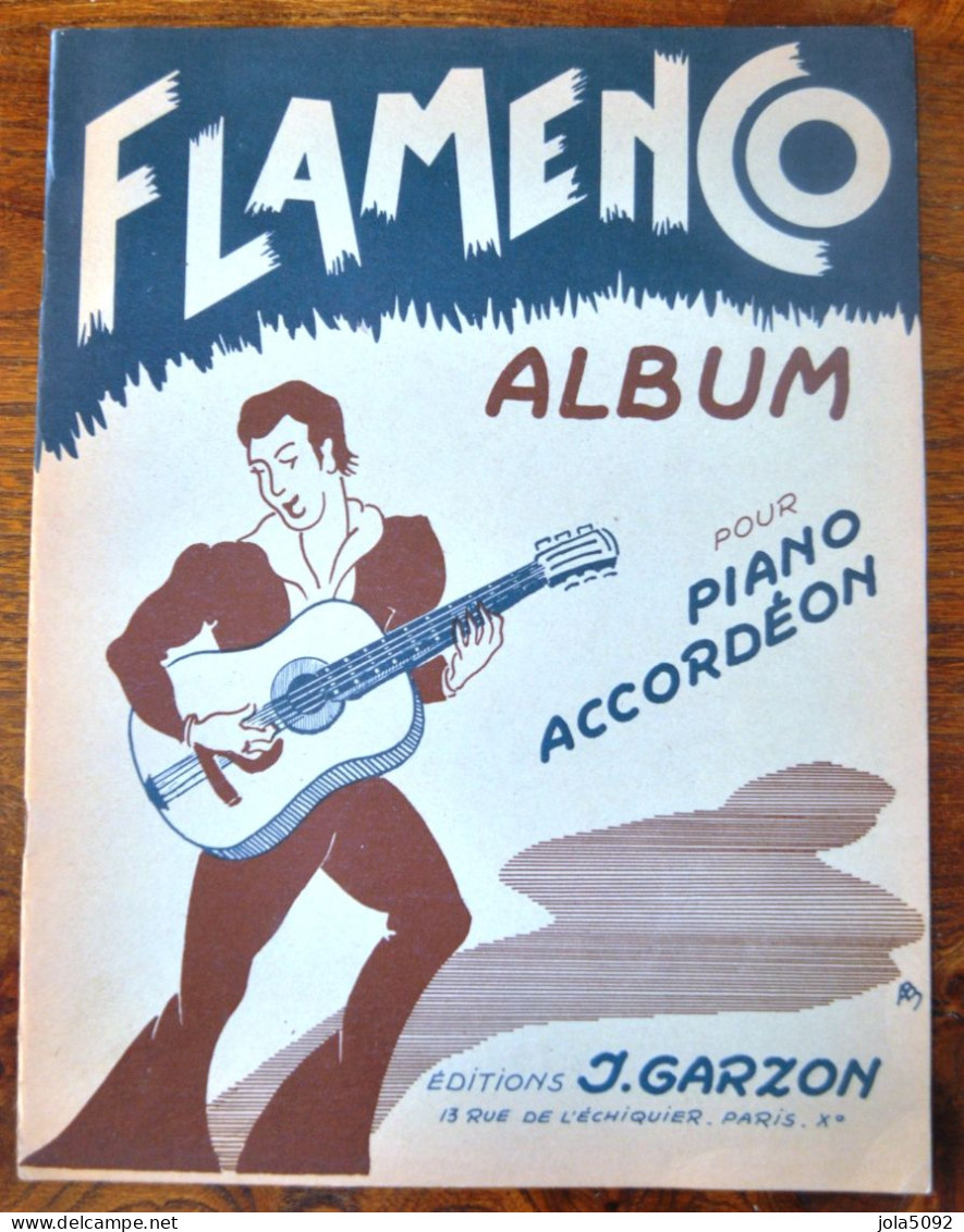 PARTITION - FLAMENCO - Pour PIANO Et ACCORDEON - Partitions Musicales Anciennes