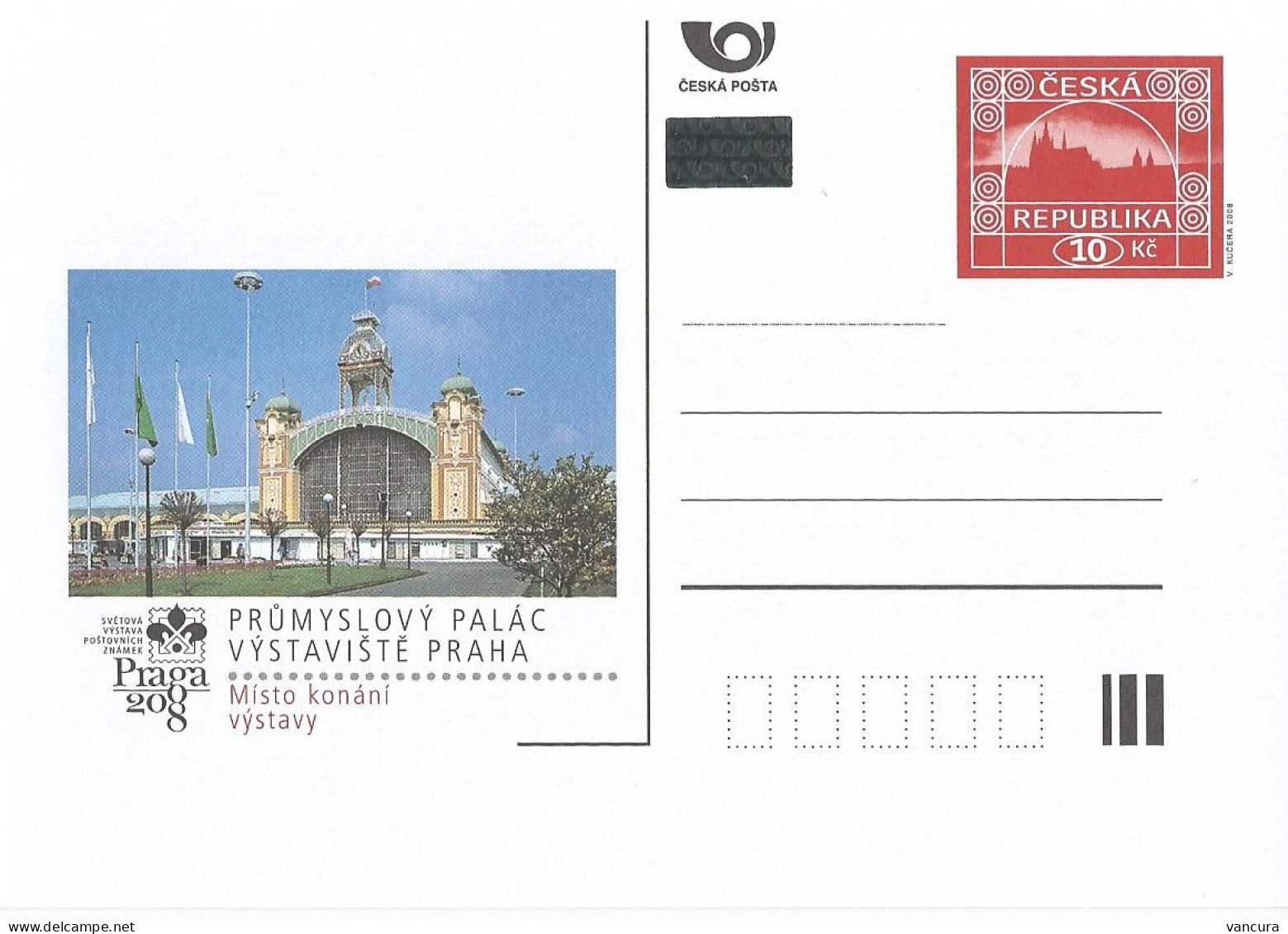 CDV 119-120 Czech Republic Praga 2008 Mucha Motif - Cartes Postales