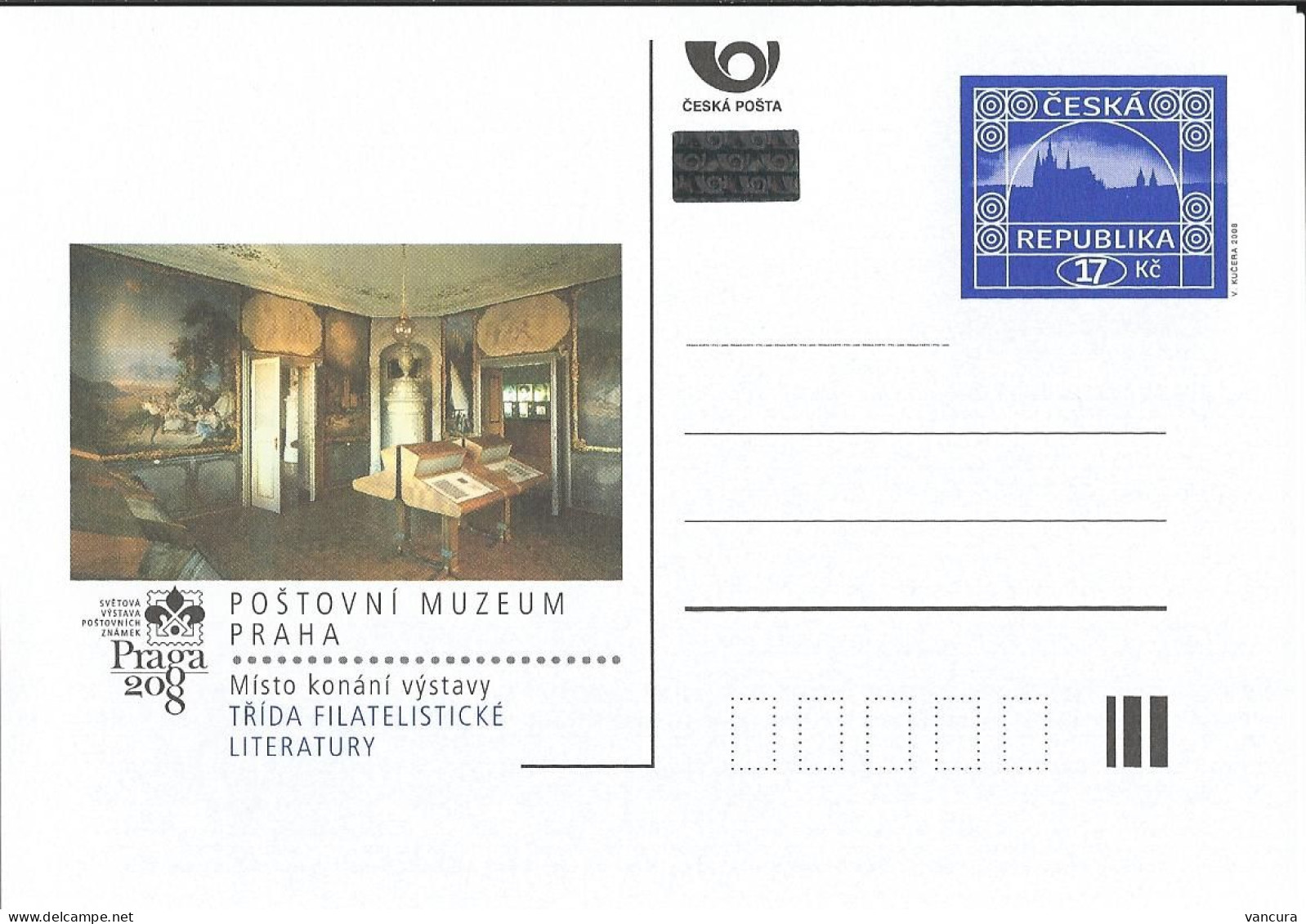 CDV 119-120 Czech Republic Praga 2008 Mucha Motif - Cartoline Postali