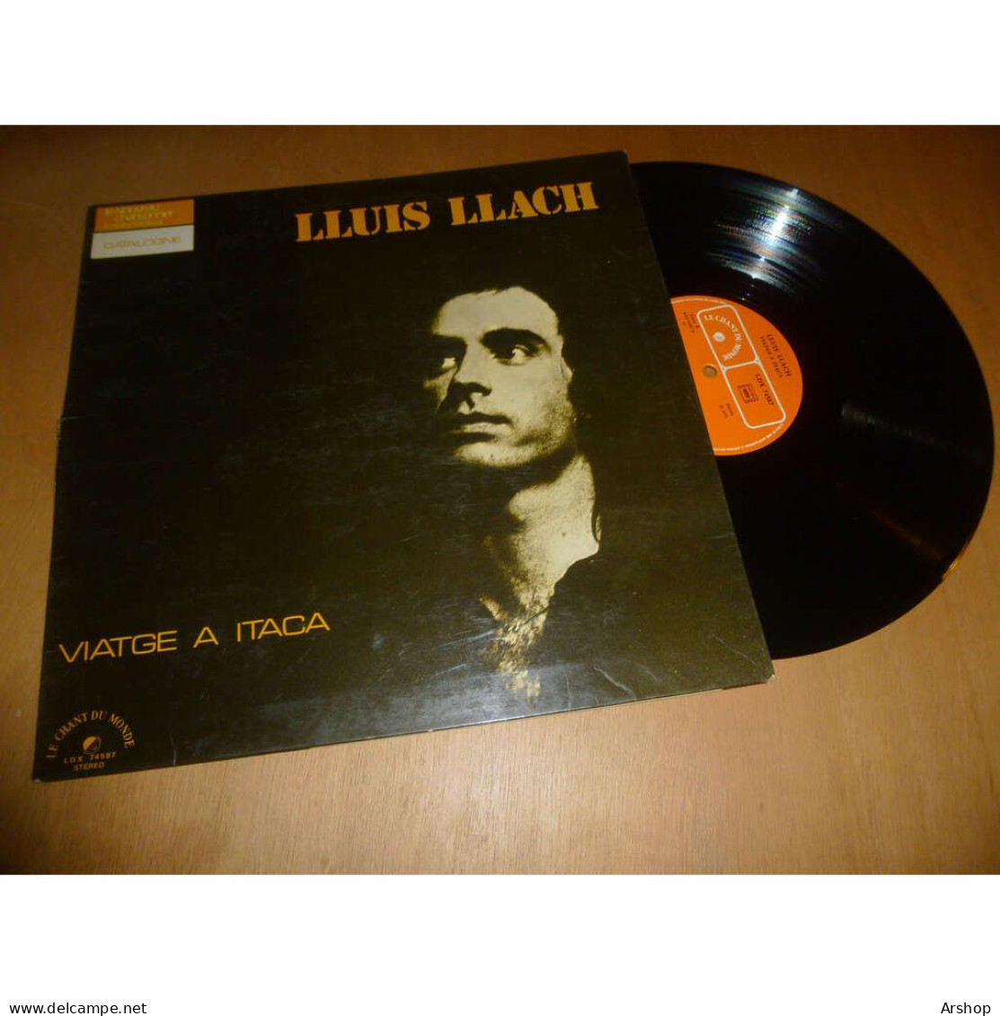 LLUIS LLACH Viatge A Itaca - CHANSON FOLK ESPAGNE - LE CHANT DU MONDE LDX 74587 Lp 1975 Autographe - Andere - Spaans