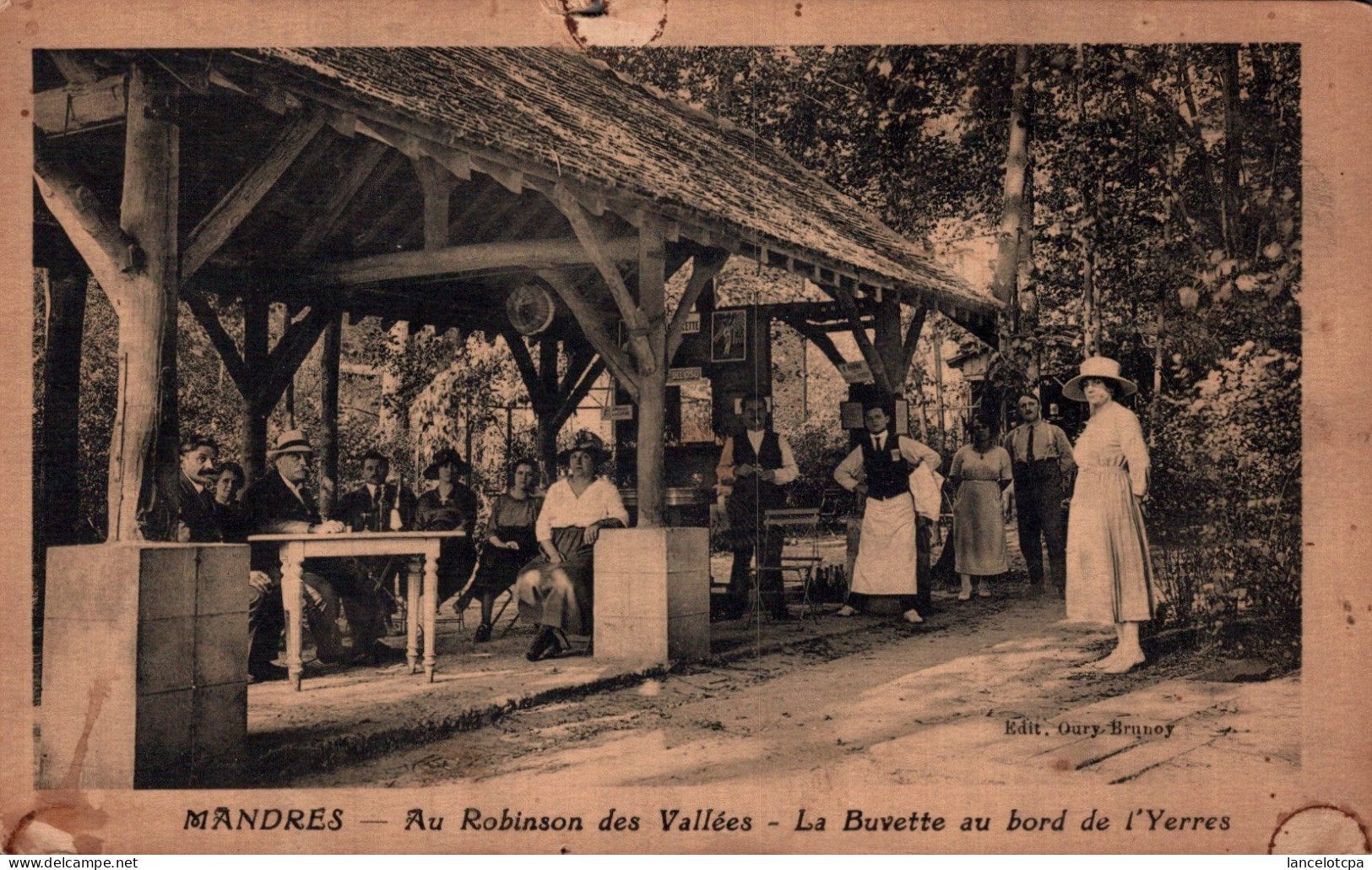 94 - MANDRES / AU ROBINSON DES VALLEES - LA BUVETTE AU BORD DE L'YERRES - Mandres Les Roses