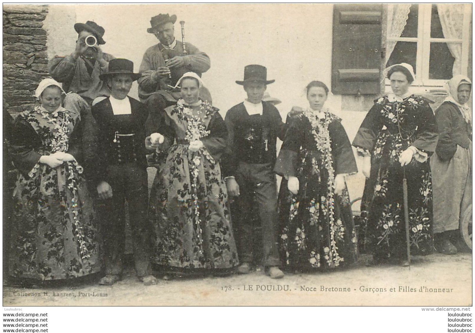 LE POULDU NOCE BRETONNE GARCONS ET FILLES D'HONNEUR - Le Pouldu