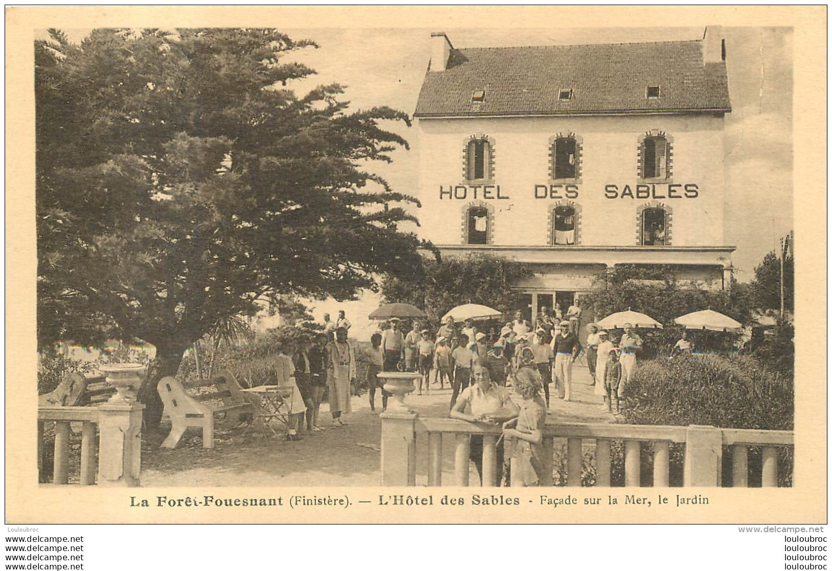 LA FORET FOUESNANT HOTEL DES SABLES FACADE SUR LA MER LE JARDIN - La Forêt-Fouesnant