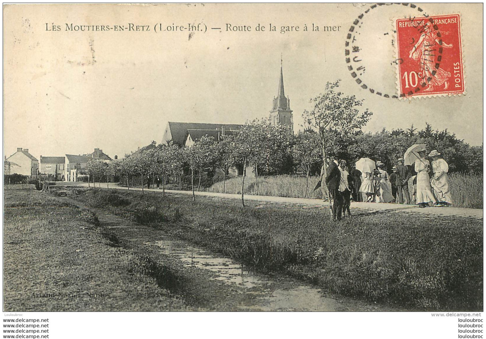 LES MOUTIERS EN RETZ ROUTE DE LA GARE A LA MER - Les Moutiers-en-Retz