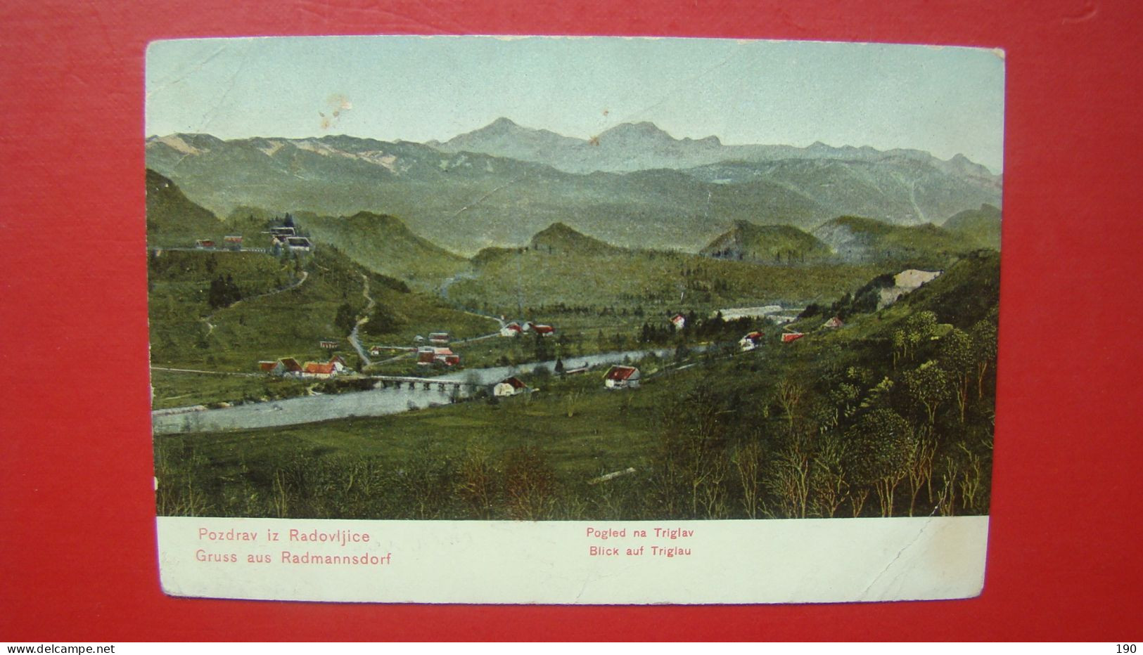 Radovljica,Pogled Na Triglav. Gruss Aus Radmannsdorf.Blick Aut Triglau. - Slowenien